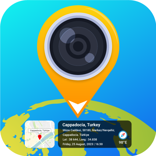 GPS Map Camera Icon